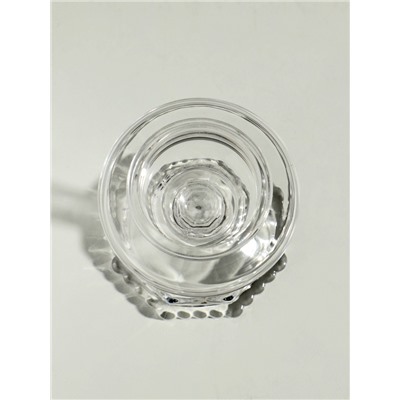 Стеклянный подсвечник на 1 свечу «Бокал на ножке», прозрачный, 18×8.5×5 см