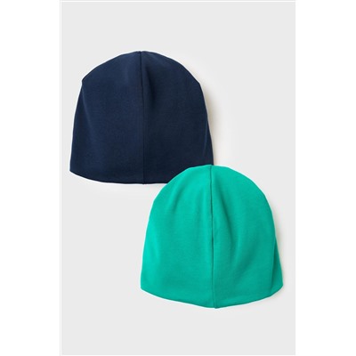 Шапка трикотажная для мальчиков, 2 шт в комплекте PLAYTODAY, 1239611