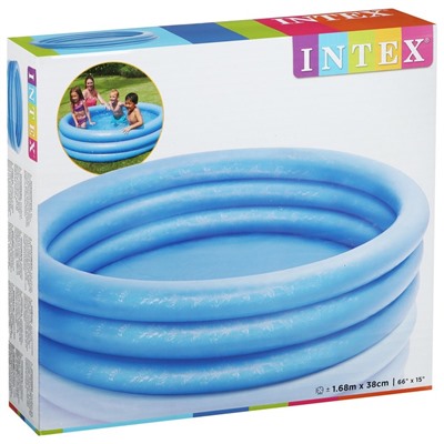 Бассейн надувной INTEX «Кристалл», 168×38 см, от 2 лет, 58446NP INTEX