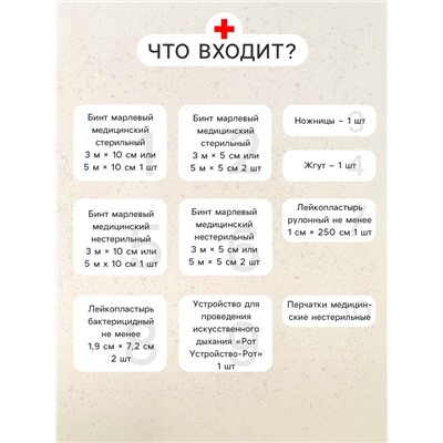 Автомобильная аптечка первой помощи «ФЭСТ», дорожная, перечень №2, красная
