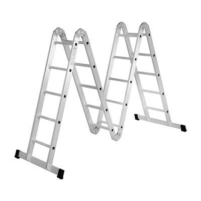 Лестница-трансформер ТУНДРА, алюминиевая, 4×5 ступени