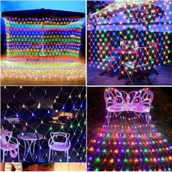 Светодиодная сеть 240Led, 2х2м ,МИКС,10 режимов,ПП