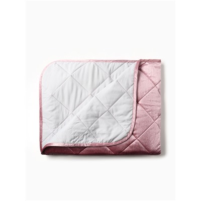 Покрывало Этель 1.5 сп 120×200±5 см, розовый, велюр, 100% п/э