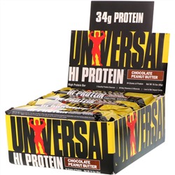 Universal Nutrition, батончики с высоким содержанием белка, шоколад и арахисовая паста, 16 батончиков по 85 г (3 унции)