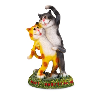 Садовая фигура из полистоуна «Кошки», 18×12×32 см