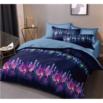 Постельное белье поплин эксклюзив на молнии - Найт