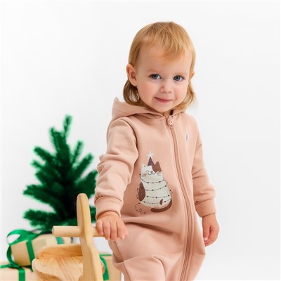 Комбинезон детский «Крошка Я. Новогодние игрушки», рост 86-92 см