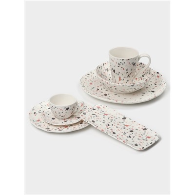 Набор кружек Magistro Terazzo, 350 мл, 2 шт., фарфор, белый