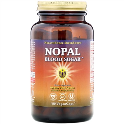 HealthForce Superfoods, Nopal Blood Sugar, 180 VeganCaps