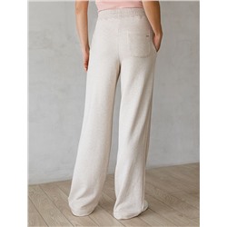 Прямые брюки из петельчатого футера-трехнитки