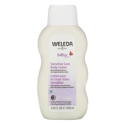 Weleda, детский лосьон для чувствительной кожи тела, экстракт белой мальвы, 200 мл (6,8 жидк. унции)