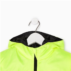 Жилетка с капюшоном детская, цвет салатовый, рост 92-98 см