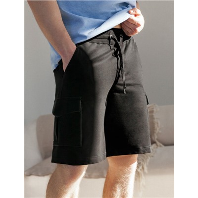 Шорты-карго из легкого футера