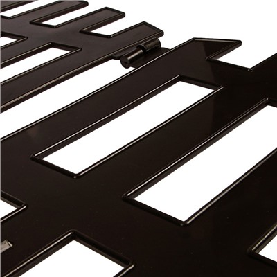 Ограждение декоративное, 35×210 см, 5 секций, пластик, коричневое, RENESSANS, Greengo