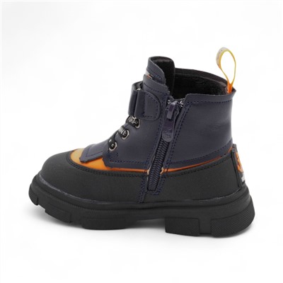 Ботинки демисезонные 5921-3В черно синие