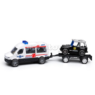 Машина "Полицейская служба" металл, в коробке