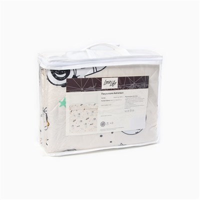 Покрывало 1.5-спальное LoveLife Astronaut, 150×210±5 см, новосатин