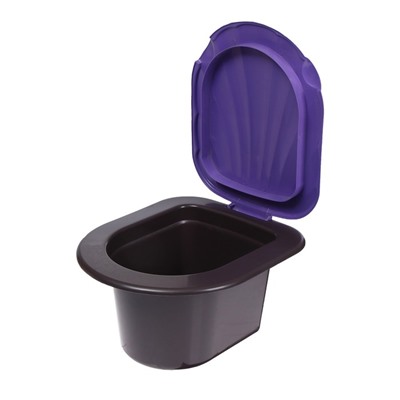 Ведро-туалет 11 л, коричневый