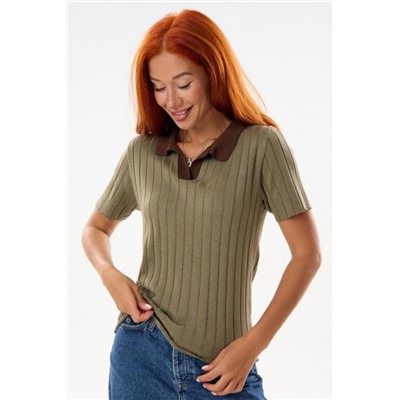 Футболка женская вязаная Поло Х Арт. 10517