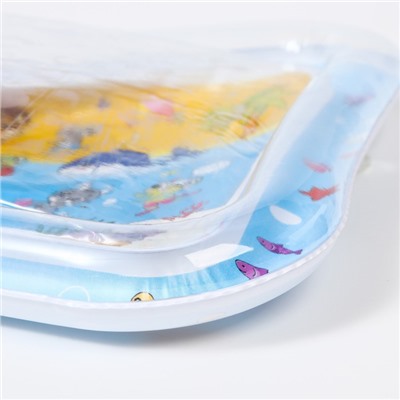 УЦЕНКА Акваковрик надувной развивающий водный коврик «Дружилки», 80×50 см, Крошка Я