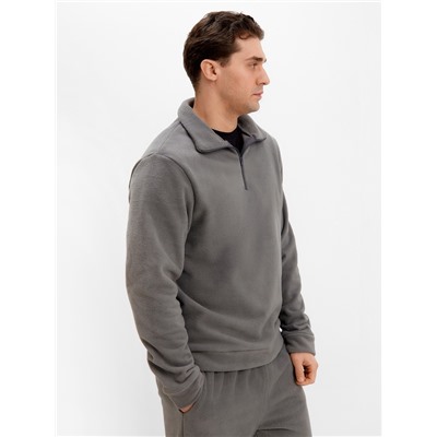 Джемпер флисовый мужской MINAKU: Fleece Soft, размер 44, графитовый