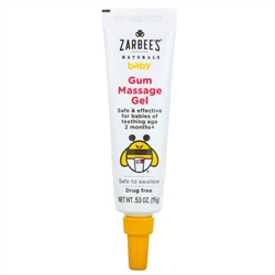 Zarbee's, Массажный гель для десен, для детей старше 2 месяцев, 15 г (0,53 унции)