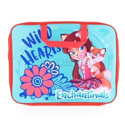 Папка-сумка "Enchantimals" с ручкой, формат А4, текстильная