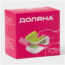 Щётка для столовых приборов и ножей Доляна, зелёная