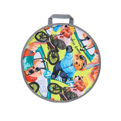 Ледянка мягкая Bear, круглая, d=45 см, толщина 1.2 см, рисунок МИКС