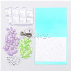 Набор для творчества-светильник "Куб" сиреневые тюльпаны, в пакете