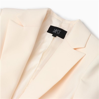 Пиджак женский MIST: Classic Collection, размер 46, бежевый