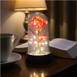 Светильник "Волшебный цветок" в коробке (красный)