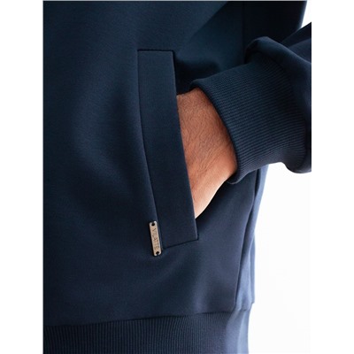 Бомбер из тонкого премиального футера с эластаном