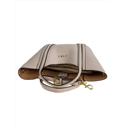 Женская сумка из искусственной кожи, цвет молочный