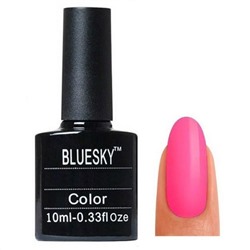 Bluesky Гель-лак для ногтей 128 SU, ядовито-розовый, 10 мл