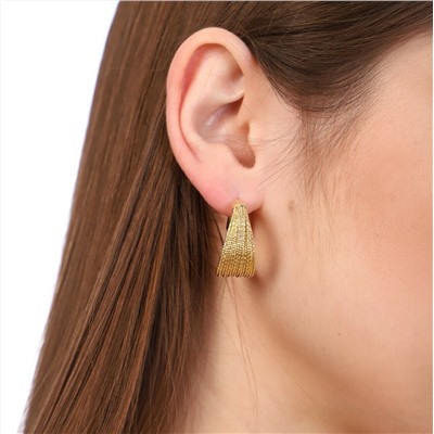 Серьги кольца, цвет золотистый, арт.748.255