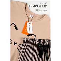 Хлопковая пижама для девочки Happyfox
