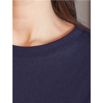 Футболка оверсайз с принтом из премиального 100% хлопка