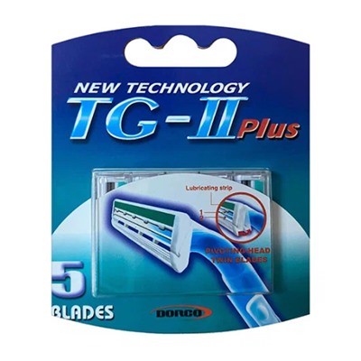 Кассеты DORCO TGP-50 для бритвы типа Dʤɪˈlett СЛАЛОМ (5 шт.), TGP-50