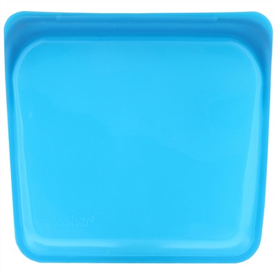 Stasher, Reusable Silicone Food Bag, Sandwich Size/Medium, Blueberry, 15 fl oz (450 ml)