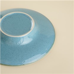 Тарелки для пасты SL Home «Аззура», 160 мл, d=21.8 см, набор 2 шт., фарфор, бирюзовые