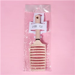 Расчёска массажная, широкая, вентилируемая, 7.3×25.3(±1) см, МИКС