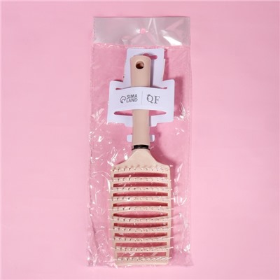 Расчёска массажная, широкая, вентилируемая, 7.3×25.3(±1) см, МИКС