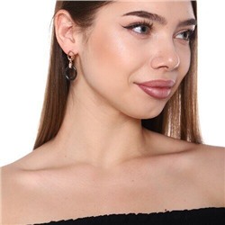 Серьги коллекция "Дубай" с подвесками, покрытие позолота, цвет: черный, керамика, 302227, арт. 847.415