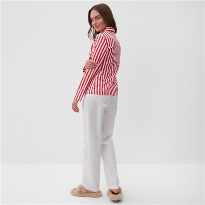 Пижама женская (рубашка, брюки) KAFTAN «Полоса», размер 48-50