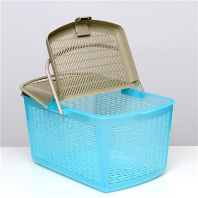 Корзина 47×36×27.5 см, бирюзовый