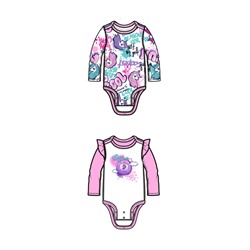 Боди детское трикотажное для девочек, 2 шт в комплекте