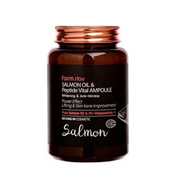 Farm Stay Ампульная сыворотка для лица с маслом лосося и пептидами / Salmon Oil & Peptide Vital Ampoule, 250 мл 12182