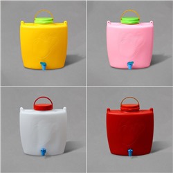 Канистра - умывальник, пищевая, 9 л, пластиковая, МИКС