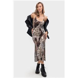 Платье комбинация летнее пляжное на бретельках вискоза